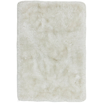 Plush Luxury Super Thick Heavyweight High-Density Hand-Woven Soft High-Pile Plain Polyester Tonal Textured Metallic Shimmer Shaggy White Round Rug-Asiatic Carpets-Rug Love - The Most Loved Rug Store